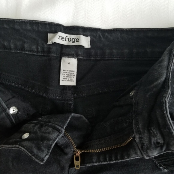 Refuge Jeans Shorts Size 0 Black Womens Jeans - Picture 6 of 7